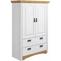 OTTO home Wäscheschrank Konrad (2 Breiten: 94/133 cm H/T ca. 132/39 cm) aus massiver Kiefer, mit viel Stauraum