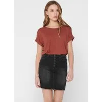 ONLY T-Shirt ONLMOSTER – Kurzarmshirt mit Aufschlag und klassischem Look Viskosemischung, regular fit
