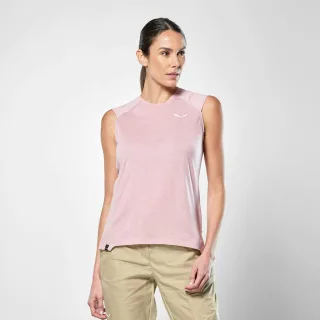 SALEWA - Puez Merino Hybrid Tanktop Damen - Schwarz (Gr.42)