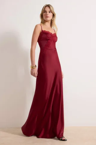 Lila, flaches, ärmelloses Maxikleid für Damen, ideal für Abschlussfeiern, Abiball und Abendveranstaltungen