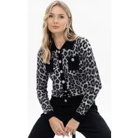 Passioni Cardigan Jacke im Animalprint