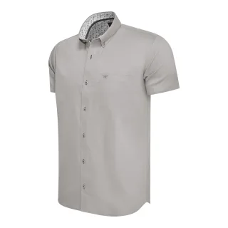 Cappuccino Italia Overhemden Toscana Stretch Grau