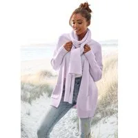 Vivance Strickjacke (Set, mit Schal) aus kuscheliger Strickqualität, Cardigan