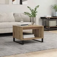 vidaXL Couchtisch, Couchtisch Artisan-Eiche 60 x 50 x 40 cm Holzwerkstoff