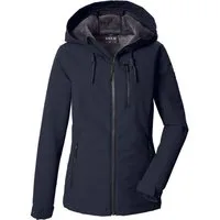 G.I.G.A. DX by killtec Softshelljacke GW 59 WMN SFTSHLL JCKT Winddichte, wasserabweisende Damenjacke mit Teddy-Fleecefutter