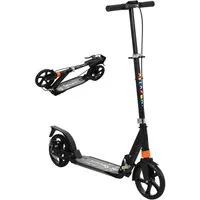 AIYAPLAY Cityroller Roller mit Bremse, klappbarer höhenverstellbarer Kinderroller, 0 km/h, (klappbarer Kinderroller, 1 tlg., Höhenverstellbarer Tretroller), Faltbar, Höhenverstellbar, Schwarz