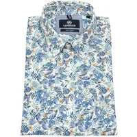 LERROS Kurzarmhemd Button-Down-Kragen