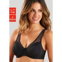 petite fleur by Lascana Minimizer-BH (Packung, 2 Stück) mit Bügel, Baumwoll-Qualität – auch ideal für große Größen