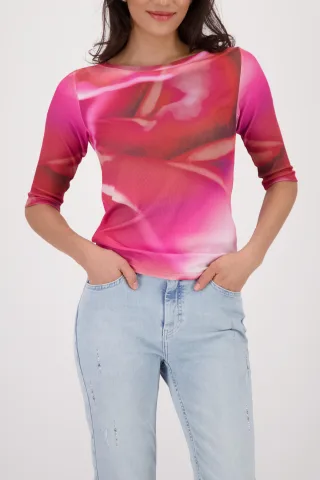monari - Shirt mit Allover-Muster spring flower gemustert - Gr. - 40