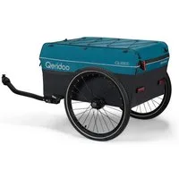 Qeridoo Fahrradlastenanhänger Qubee Cargo / Lastenanhänger - Farbe: Limited Edition Petrol