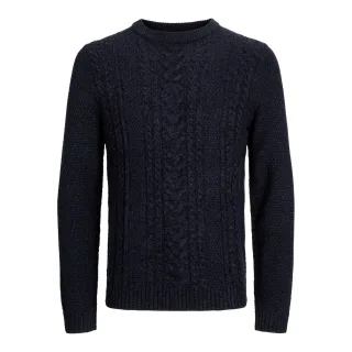 Produkt Pullover Craig Kabelstrick Rundhals Blau