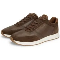 Tommy Hilfiger TH DRESSY RUNNER SUEDE MIX Sneaker Schnürschuh, Halbschuh, Freizeitschuh mit Logoschriftzug