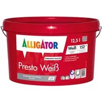 Alligator Wand- und Deckenfarbe Alligator Presto Weiß LEF weiß 12,5 l
