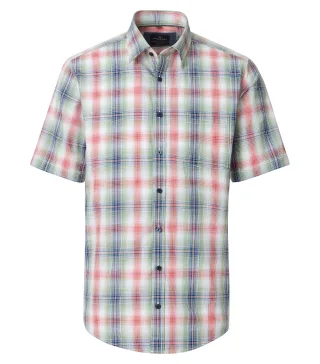 CASAMODA - Freizeithemd Kurzarm rot - Gr. - XXL