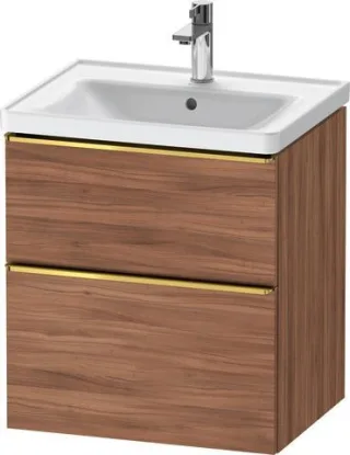 Duravit D-Neo Waschtischunterbau wandhängend Nussbaum Matt 584x452x625 mm - DE4359034790000 DE4359034790000