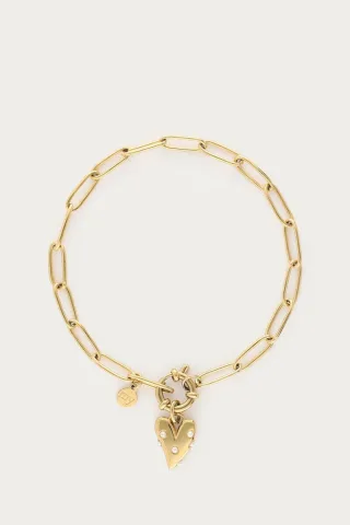 My Jewellery - Armband mit Herz-Anhänger gold - Gr. - OS