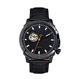 Reign Bauer Automatikuhr mit Semiskelett und Lederarmband