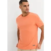 bonprix T-Shirt Regular Fit, offene Kanten am Ausschnitt, aus reiner Baumwolle