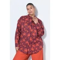 Studio Untold Hemdbluse Hemdbluse Oversize Shape Palms-Print