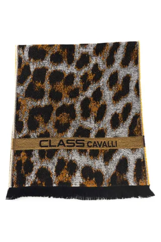 Cavalli Class Herren brauner Wollschal