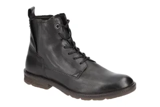 camel active 871.70.01 AGED Damen Stiefeletten Schwarz Glattleder mit Blockab...