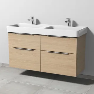 Sanipa 3way Waschtischunterbau zu Laufen Pro S Waschtisch mit 4 Auszügen, Eiche-Nordic UM78748
