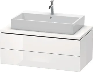 Duravit L-Cube Konsolenwaschtischunterbau wandhängend Weiß Hochglanz 1020x547x400 mm - LC581902222 LC581902222