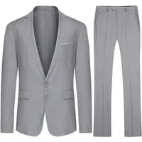 Allthemen Anzug (2 tlg) Herren Slim Fit Anzüge Modern Herrenanzug für Business