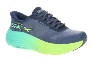 Skechers 129473 NVLM Damen Sportschuhe Blau Navy/Lime Nat?rliche Wipp-Technol...