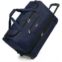 FERGÉ Reisetasche mit Rollen & extra Schuhfach, groß, Handgepäck, Tragetasche aus Nylon, Erweiterbare Reisetasche, Handgepäck / XL, Schuhfach & Außenfächer