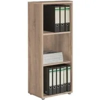 BMG Möbel Büromöbel-Set Office Edition Büromöbel Sonoma Eiche / Weiß Matt, (Schrank, Regal, Aktenschrank, Schreibtisch), Druckerschrank, individuell zusammenstellen