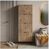 Vicco Schuhkipper Eliza, Viking Oak, 60 x 168 cm mit 4 Klappschubladen (1 St)