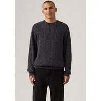 Levi's® Rundhalspullover LV PRESIDIO mit Zopfmuster