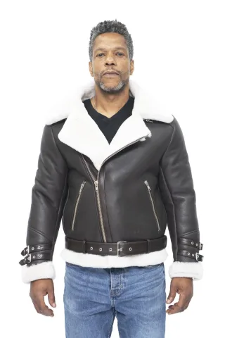 Herren-Bikerjacke aus Schafsleder-Edmonton