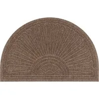 wash+dry by Kleen-Tex Fußmatte DUNE Halfmoon taupe, rechteckig, Höhe: 8 mm, Schmutzfangmatte, rutschhemmend, In- und Outdoor geeignet, waschbar