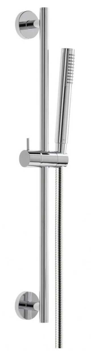 Herzbach Living Spa Wandstangenset rund, 900mm ABS Stabhandbrause chrom , 11.691180.1.01 11.691180.1.01