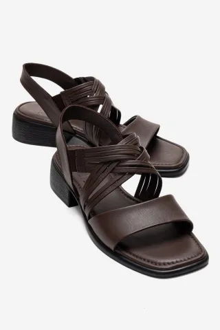 Livello Leder Multi-Riemen Sandale (Damen)