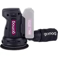 Gomag Akku-Exzenterschleifer GO-EXS125, max. 12000 U/min, 24000 U/min, (Set, 6 tlg., ohne Akku und Ladegerät), inkl. 4 Schleifblätter, Staubbeutel & Adapter für ext. Staubabsaugung