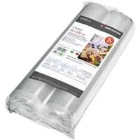 Folienrolle VRS 3060, 30cm x 6 Meter, Vakuumier-Folien transparent, 2 Rollen