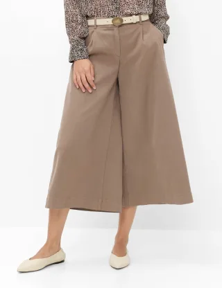Brax Damen Hose Style MELLI S WARM GREIGE, hellbraun, Gr. 42L