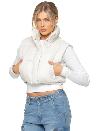 Enzo | Womens Puffer Gilet Jacke