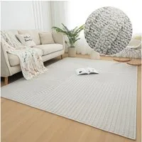OTTO home Teppich Jola Hoch-Tief-Design, Scandi-Look, Zen, rechteckig, Höhe: 10 mm, Boho, Modern, 3D, Wohnzimmer, Schlafzimmer, wasserabweisend