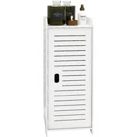 JEOBEST Badkommode Badezimmerschrank mit 3 Ablagen, Badmöbel