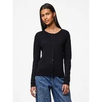 pieces Strickjacke PCNORA LS O-NECK KNIT CARDIGAN NOOS BC Viskosemischung, slim fit