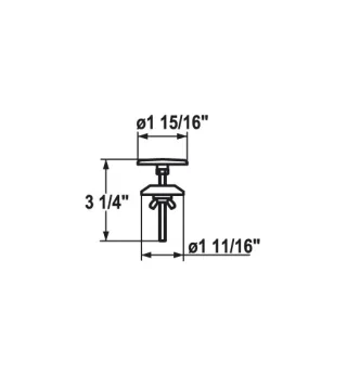 KWC Abdeckflansch D50 / M6, chromeline,501625 501625