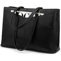 LuxusKollektion Laptoptasche Laptoptasche Damen 15,6 Zoll Handtasche Wasserdicht Schwarz