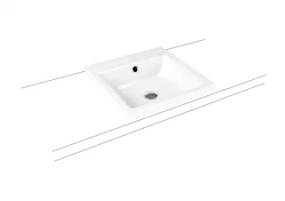 Kaldewei Aufsatzwaschtisch PURO, Modell 3153 mit Überlauf 460x460mm, 900306033001 900306033001