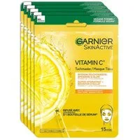 GARNIER Tuchmaske Vitamin C Tuchmaske, feuchtigkeitsspendend, sorgt für mehr Glow