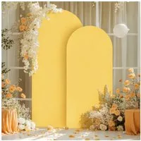 GarveeMore Hussen-Set Hochzeit Bogen Stoff Set 3-Stück Set 6Ft + 6.6Ft + 7.2Ft