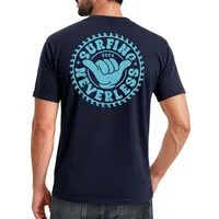 Neverless Print-Shirt Herren T-Shirt Surfing Surfer Motiv Hang Loose Sommer Sonne Wellen mit Print